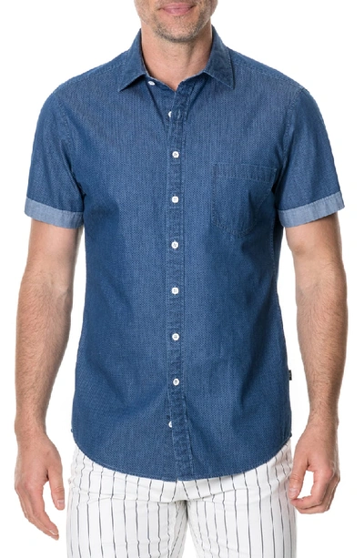 Shop Rodd & Gunn Epson Chambray Shirt In Denim