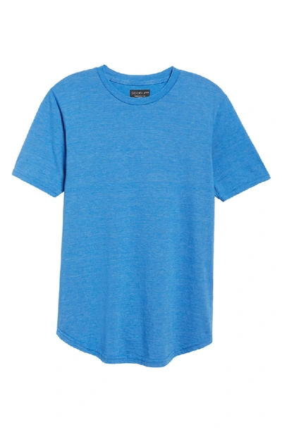 Shop Goodlife Scallop Triblend Crewneck T-shirt In Regatta Blue