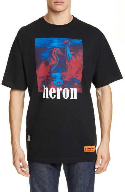 Shop Heron Preston Herons Graphic T-shirt In Black Multi