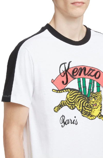 Shop Kenzo Jumping Tiger Graphic T-shirt In White