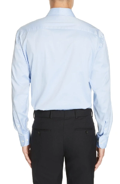 Shop Emporio Armani Modern Fit Stretch Solid Dress Shirt In Solid Light/ Pastel B