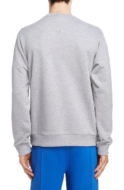 Shop Kenzo Phoenix Classic Fit Crewneck Sweatshirt In Pearl Grey