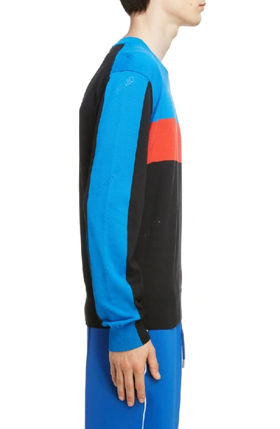 Shop Kenzo Colorblock Sweatshirt In Black