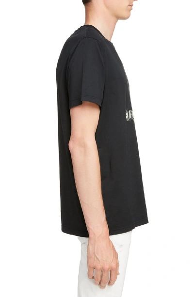 Shop Givenchy Graffiti Logo T-shirt In Black