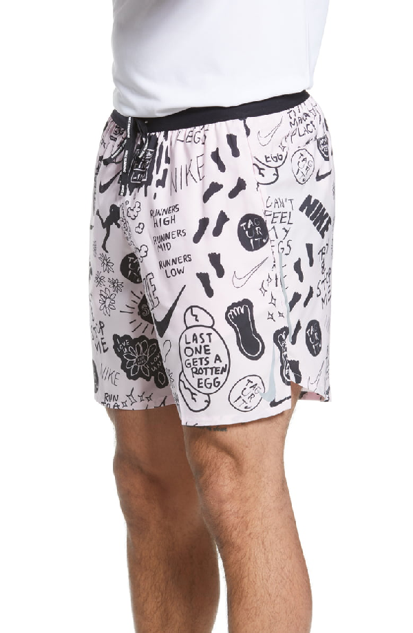 men's nike flex stride nathan bell 7 inch printed running shorts