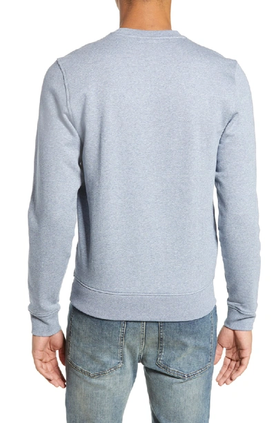 Shop Lacoste 'sport' Crewneck Sweatshirt In Light Indigo Blue