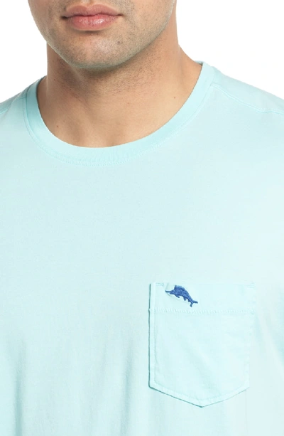 Shop Tommy Bahama 'new Bali Sky' Original Fit Crewneck Pocket T-shirt In Aqua Mist