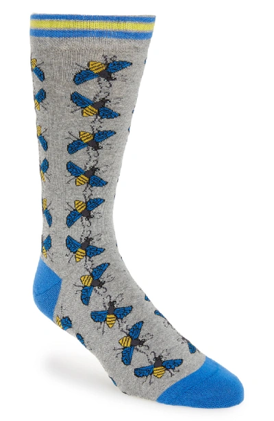 Shop Ted Baker Allover Bee Socks In Grey