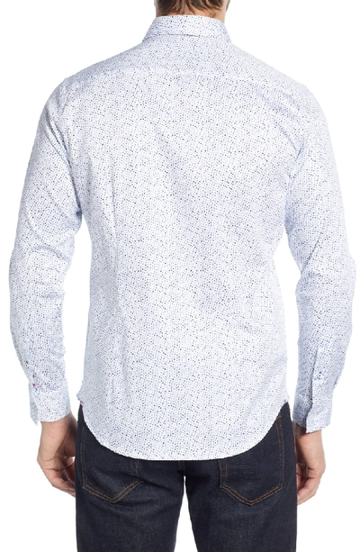 Shop Robert Graham Becan Tailored Fit Shirt In White
