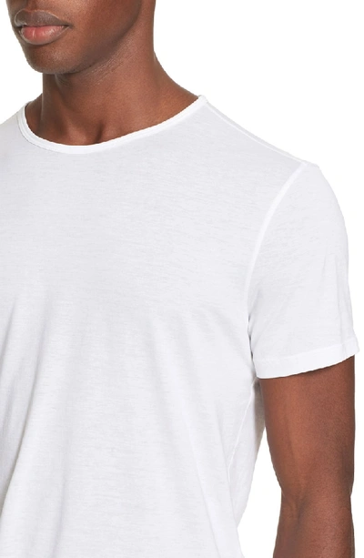 Shop John Varvatos Slim Fit Pima Cotton T-shirt In White