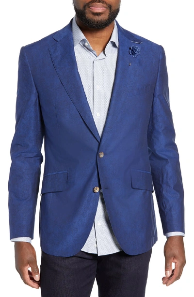 Shop Robert Graham Renon Tailored Fit Blazer In Cobalt