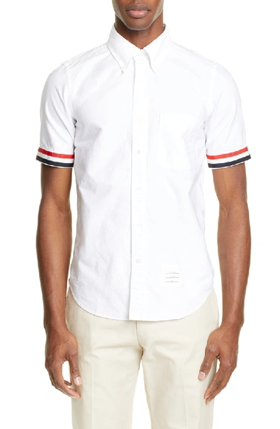 Shop Thom Browne Oxford Shirt In White