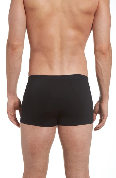 Shop Hanro Cotton Superior Boxer Briefs In Black