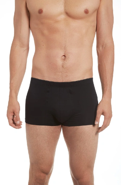 Shop Hanro Cotton Superior Boxer Briefs In Black