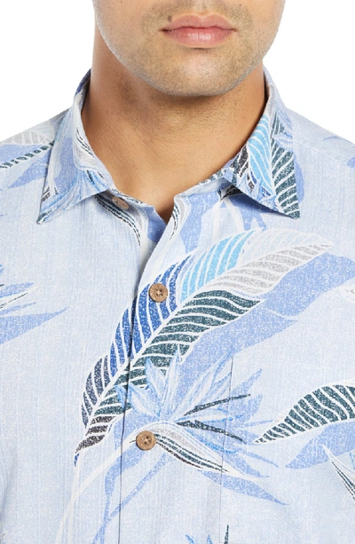 Shop Tommy Bahama Classic Fit South Pacific Paradise Silk Blend Shirt In Lt Sky