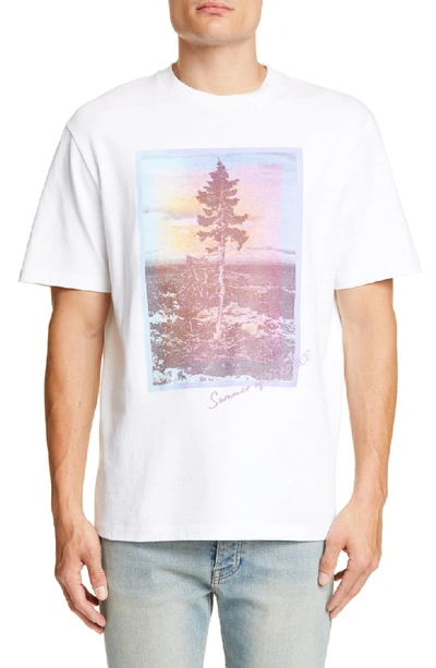 Shop Acne Studios Jaceye Sweden Graphic T-shirt In White