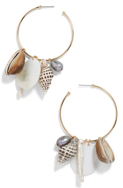 Shop Baublebar Sardinia Hoop Earrings In Gold