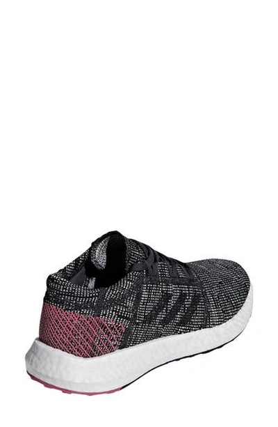 Shop Adidas Originals Pureboost X Element Knit Running Shoe In Carbon/ Carbon/ Trace Maroon
