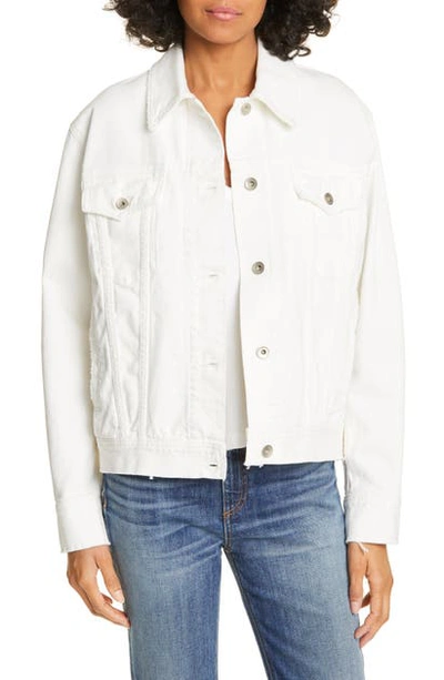 Shop Rag & Bone Oversize Denim Jacket In Vintage White
