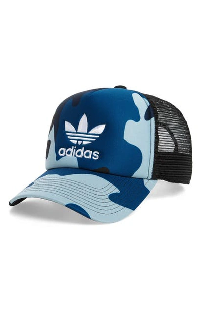 Adidas Originals Originals Foam Trucker Snapback Hat, Blue - Size Osfm |  ModeSens