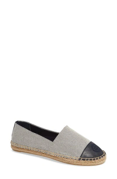 Shop Tory Burch Colorblock Espadrille Flat In Perfect Navy/ Perfect Navy