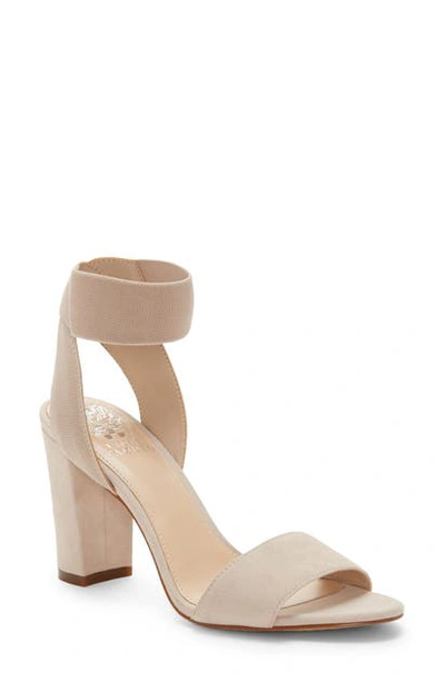 Shop Vince Camuto Ankle Strap Sandal In Moonstone Suede