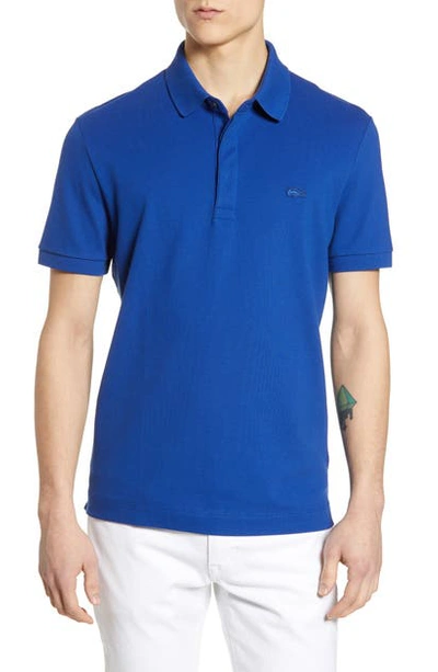 Shop Lacoste Paris Regular Fit Stretch Polo In Capitaine