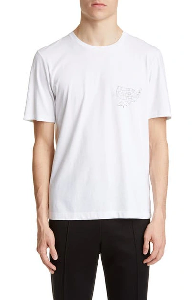 Shop Helmut Lang Laws Graphic T-shirt In Chalk White