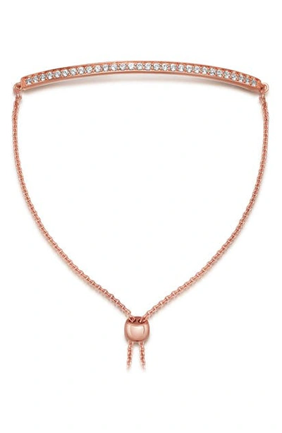 Shop Astley Clarke Sapphire Kula Eternity Bracelet In Rose Gold