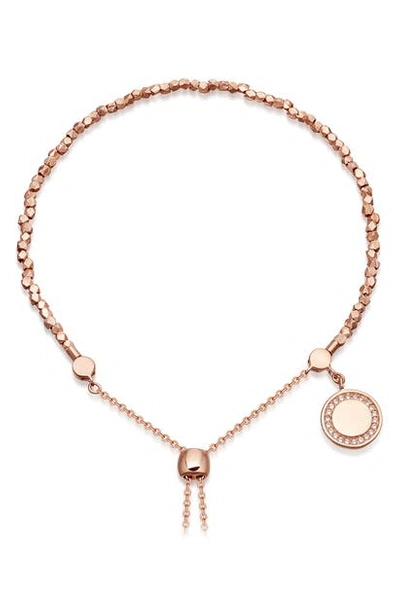 Shop Astley Clarke Cosmos Kula Adjustable Bracelet In Rose Gold