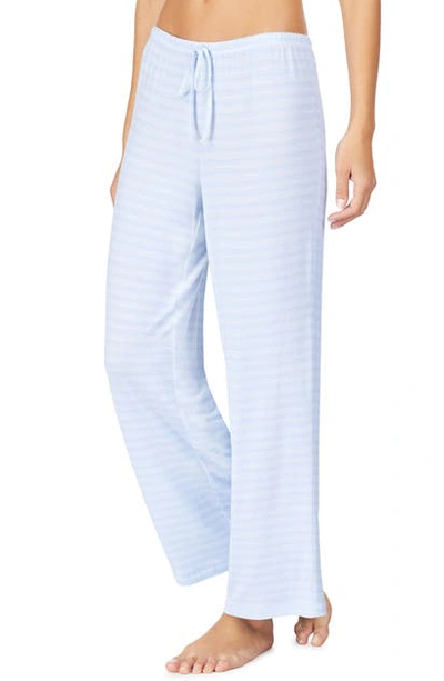 Shop Lauren Ralph Lauren Pajama Pants In Blue Stripe