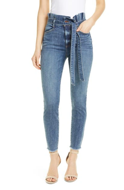 Shop Alice And Olivia Good Paperbag Waist Skinny Jeans In Strictly Business