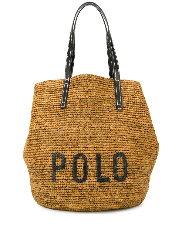 ralph lauren raffia bag