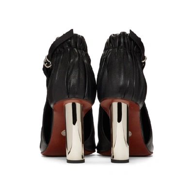 Shop Proenza Schouler Black Ruched Heels In 999 Black