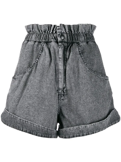 Shop Isabel Marant Denim Shorts - Grey