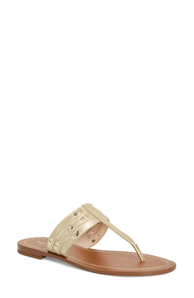 Shop Kate Spade Carol Sandal In Pale Gold