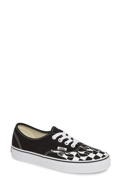 Shop Vans 'authentic' Sneaker In Black/ Black/ True White