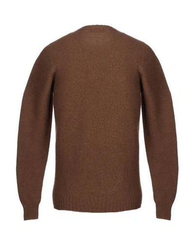 Shop Drumohr Man Sweater Light Brown Size 40 Lambswool In Beige