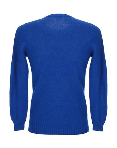 Shop Drumohr Man Sweater Bright Blue Size 42 Lambswool