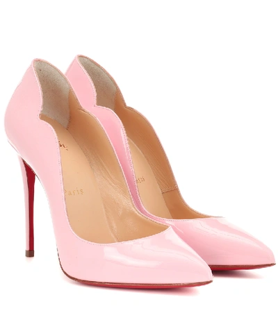 Shop Christian Louboutin Hot Chick 100 Patent Leather Pumps In Pink