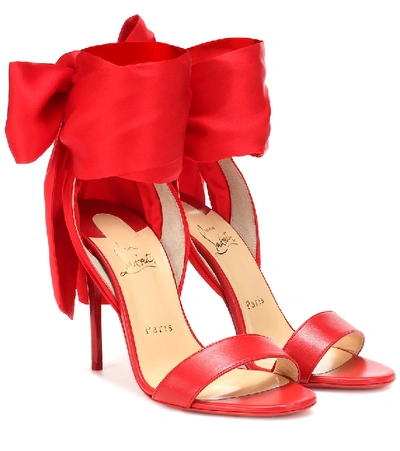 Shop Christian Louboutin Sandale Du Désert 100 Sandals In Red