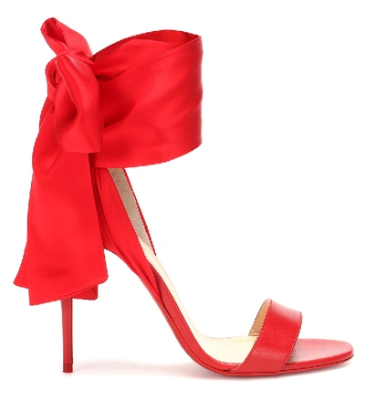 Shop Christian Louboutin Sandale Du Désert 100 Sandals In Red