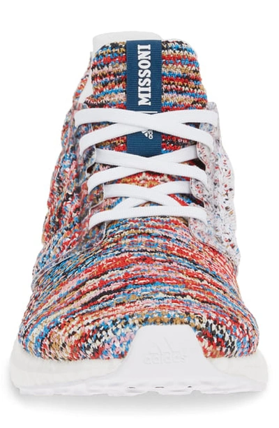 Shop Adidas X Missoni Ultraboost Clima Sneaker In White/ Shock Cyan/ Active Red