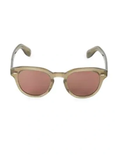 Shop Oliver Peoples Women's Cary Grant 50mm Sunglasses In Light Beige