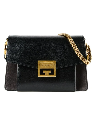 Shop Givenchy Small Gv3 Shoulder Bag In Black/grey