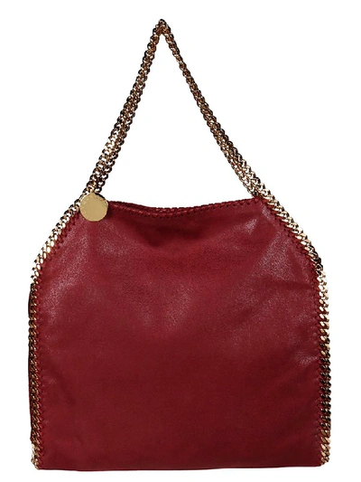 Shop Stella Mccartney Small Falabella Tote In Opera Red