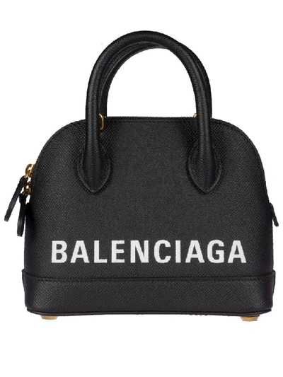 Shop Balenciaga Ville Tote In Black