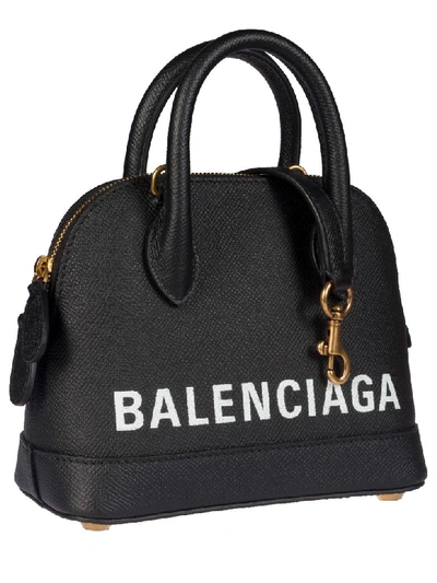 Shop Balenciaga Ville Tote In Black