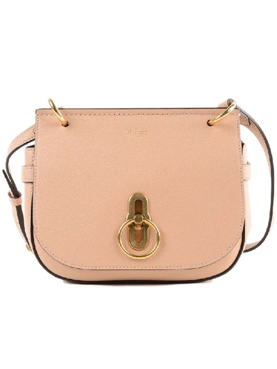 Shop Mulberry Small Amberley Shoulder Bag In Rosewater