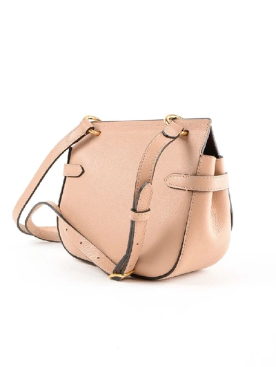 Shop Mulberry Small Amberley Shoulder Bag In Rosewater